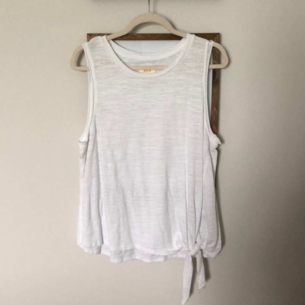 White Anthropologie tank